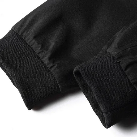 Black Mens Bomber Jacket - Picture 3 of 6